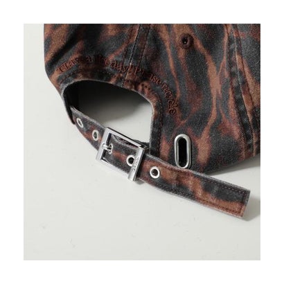 GANNI キャップ Printed Washed Cotton Ocelot Leopard B3020268 （ZZB/Rawhide）｜詳細画像