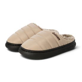 GR5582 レディース サンダル スリッポン サボ 軽量 モックシューズ 黒 厚底 おしゃれ （BEIGE）