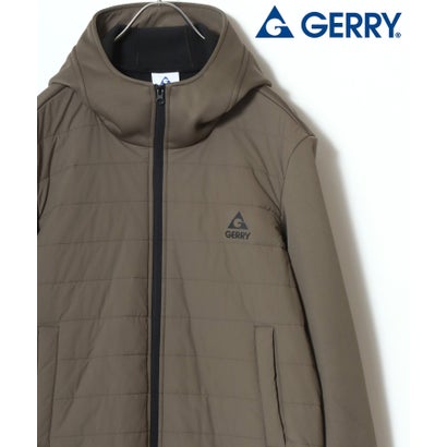 ジェリー GERRY インサレーション 中綿フルジップパーカー ジャケット ブルゾン 暖かい 防寒 アウター フーディー メンズ レディース （ハーフブラウン）｜詳細画像