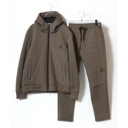 ジェリー GERRY ★/★ インサレーション中綿パンツ 暖かい 暖パン 軽量 ダウンパンツ メンズ 冬 ボトムス 切替え ストレッチ UVカット中綿キャンプパンツ スポーツ アウトドア 暖かい ゴルフパンツ （ハーフブラウン）｜詳細画像