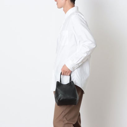 ジェニュインレザー Genuine Leather 本革巾着 （BLACK）｜詳細画像