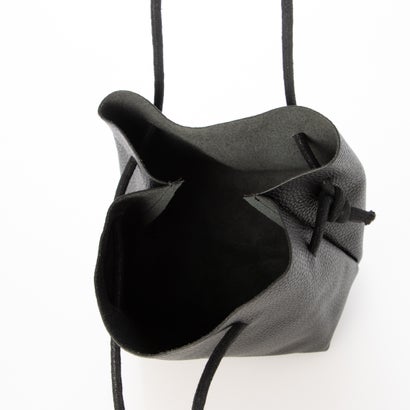 ジェニュインレザー Genuine Leather 本革巾着 （BLACK）｜詳細画像