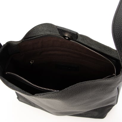 ジェニュインレザー Genuine Leather 軽量牛革ショルダー （BLACK）｜詳細画像