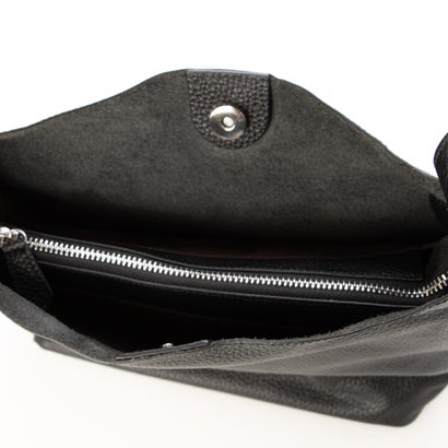 ジェニュインレザー Genuine Leather 軽量牛革ショルダー （BLACK）｜詳細画像