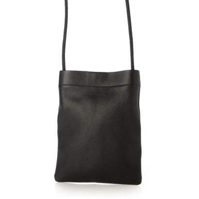 ジェニュインレザー Genuine Leather 本革ミニサコッシュ （BK）｜詳細画像