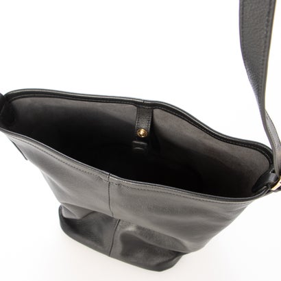 ジェニュインレザー Genuine Leather 本革バケツバッグ （black）｜詳細画像