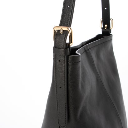 ジェニュインレザー Genuine Leather 本革バケツバッグ （black）｜詳細画像