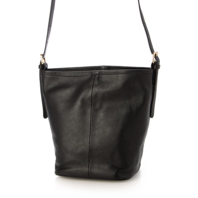 本革バケツバッグ （black）