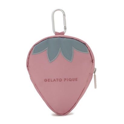 ジェラート ピケ キャットアンドドッグ GELATO PIQUE CAT&DOG 【販路限定商品】ストロベリーマナーポーチ【返品不可商品】 （RED）｜詳細画像