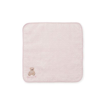 ベア刺繍ハンドタオル （BLU）｜詳細画像