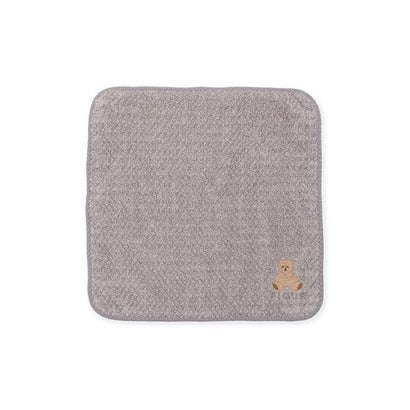 ベア刺繍ハンドタオル （CGRY）｜詳細画像