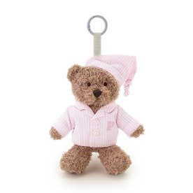 【PIQUE BEAR】ストライプパジャマぬいぐるみチャーム （PNK）