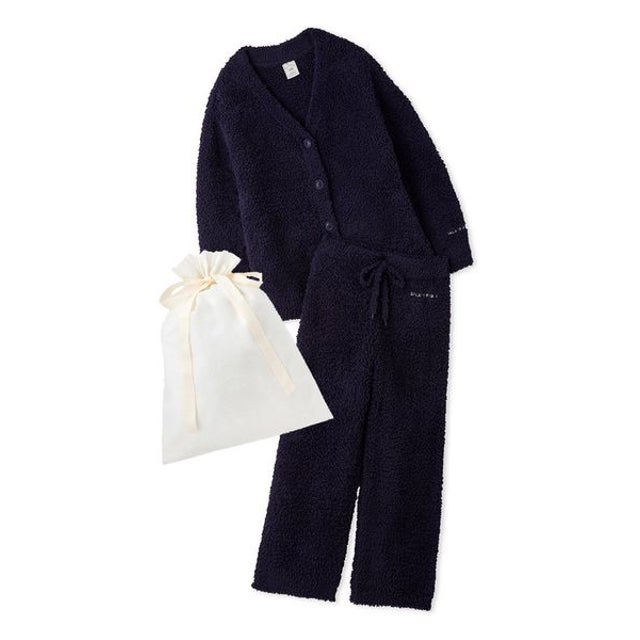 【ラッピング済み】【ONLINE限定】【ベーシック】ジェラートカーディガン&ロングパンツセット（NVY）