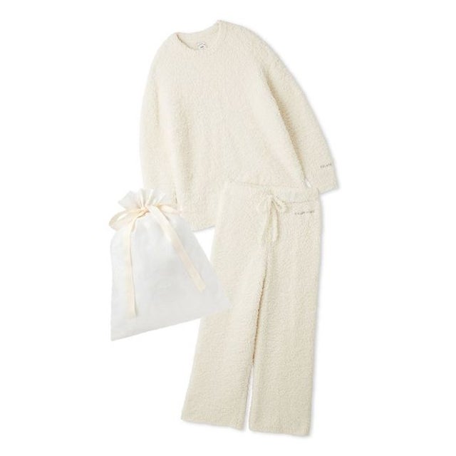 【ラッピング済み】【ONLINE限定】【ベーシック】ジェラートプルオーバー&ロングパンツセット （OWHT）