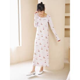 キャット柄カップインワンピース （LAV）