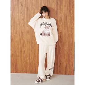 ベビモコキャットジャガードロングパンツ （CRM）