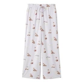 キャット柄ロングパンツ （LAV）