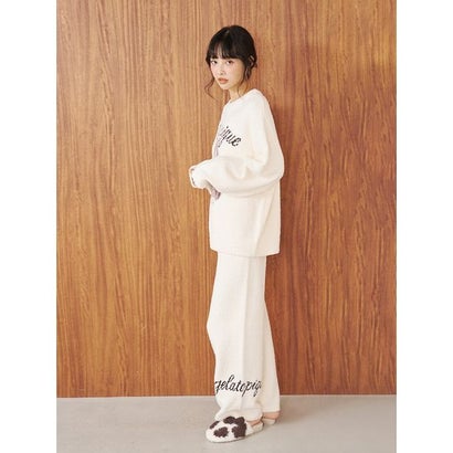 ベビモコキャットジャガードロングパンツ （CRM）｜詳細画像