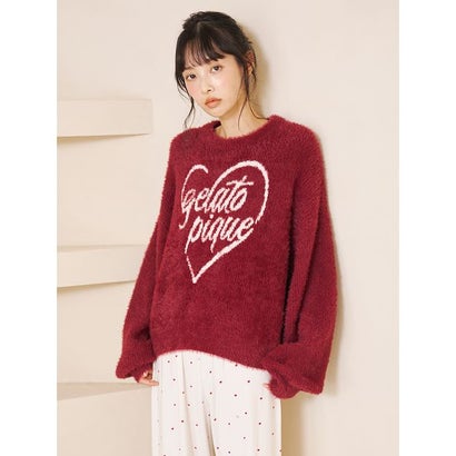 フェザーハートロゴジャガードプルオーバー （OWHT）｜詳細画像