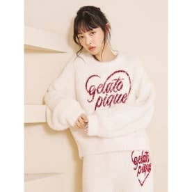 フェザーハートロゴジャガードプルオーバー （OWHT）