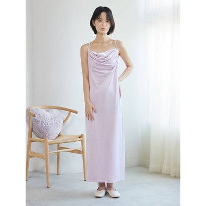 ベロアタッチカップインキャミワンピース （LAV）｜詳細画像