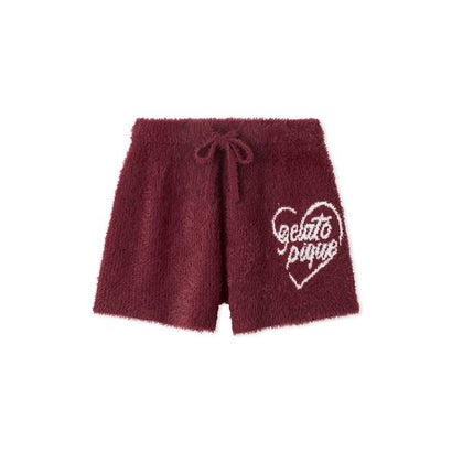 フェザーハートロゴジャガードショートパンツ （RED）｜詳細画像