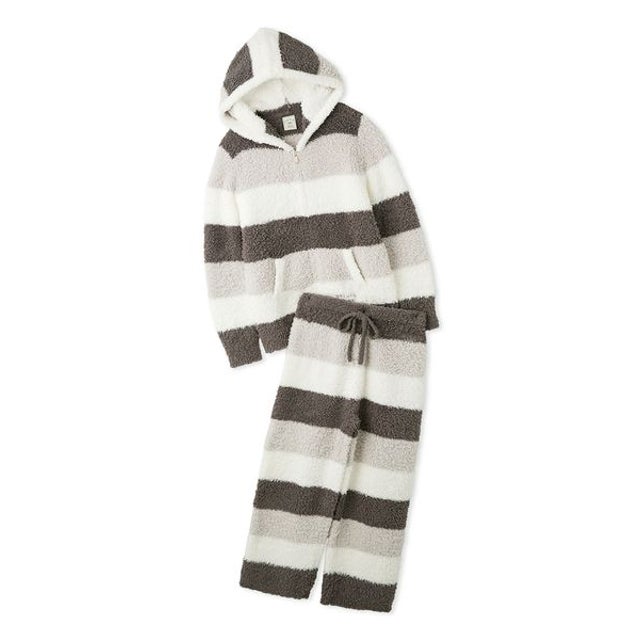 ジェラート3ボーダーパーカー&ロングパンツセット （GRY）