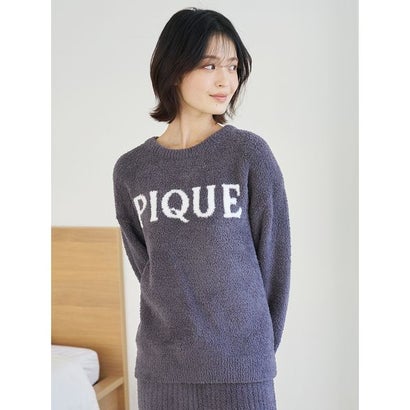 ジェラートピケ gelato pique パウダーロゴジャガードプルオーバー&リブロングパンツセット （CRM）｜詳細画像