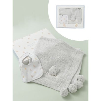 【限定カラーあり】【BABY】ベアブランケット&スタイ2点セット ギフトBOX【返品不可商品】 （PNK）｜詳細画像