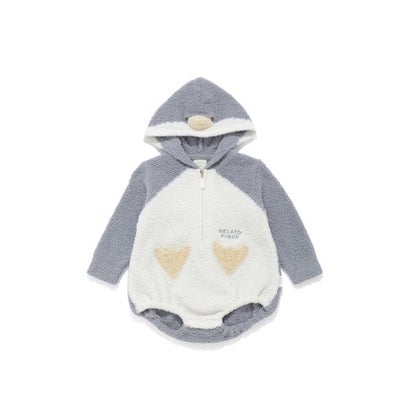 ジェラート ピケ キッズ＆ベビー GELATO PIQUE KIDS & BABY 【旭山動物園】【BABY】アニマルロンパース （OWHT）｜詳細画像
