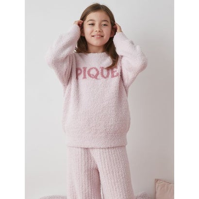 ジェラート ピケ キッズ＆ベビー GELATO PIQUE KIDS & BABY 【JUNIOR】パウダーロゴジャガードプルオーバー&ロングパンツセット （PNK）｜詳細画像