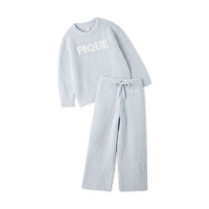 ジェラート ピケ キッズ＆ベビー GELATO PIQUE KIDS & BABY 【JUNIOR】パウダーロゴジャガードプルオーバー&ロングパンツセット （PNK）｜詳細画像