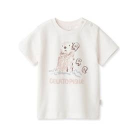 【BABY】ラッコワンポイントTシャツ （PNK）