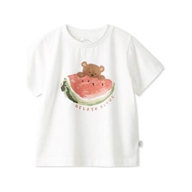
                    【KIDS】フルーツアニマルワンポイントTシャツ （OWHT）
