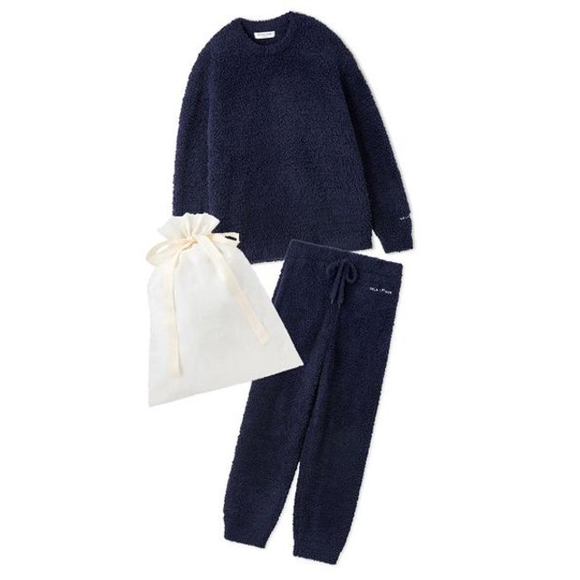 【ラッピング済み】【ONLINE限定】【HOMME】【ベーシック】ジェラートプルオーバー&ロングパンツセット  （NVY）