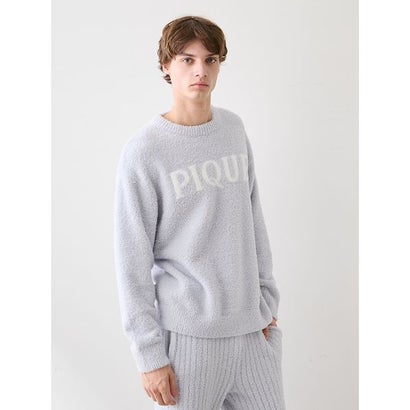 【HOMME】パウダーロゴジャガードプルオーバー&リブロングパンツセット （BLU）｜詳細画像