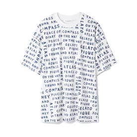 【HOMME】トラベルグラフィティーロゴTシャツ （WHT）