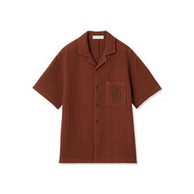 【HOMME】ワッフルパジャマシャツ （BRW）