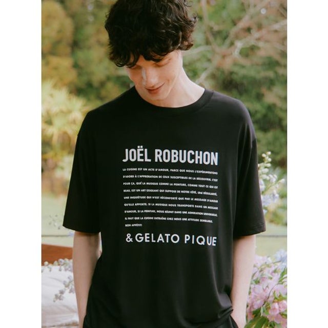 
                    【JOEL ROBUCHON】【HOMME】レーヨンロゴTシャツ （BLK）