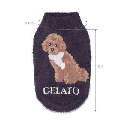 【CAT&DOG】ベビモコトイプードル柄プルオーバー （PNK）｜詳細画像