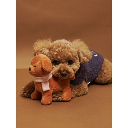 【CAT&DOG】マフラーDOGモチーフトイ （BRW）｜詳細画像