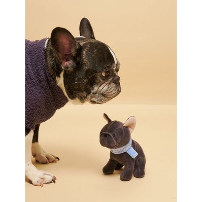 【CAT&DOG】マフラーDOGモチーフトイ （BRW）｜詳細画像