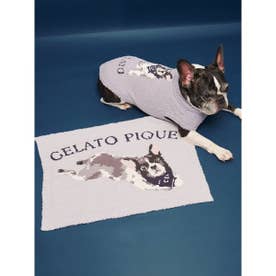 【CAT&DOG】ベビモコフレンチブルドッグ柄ブランケット （BLU）