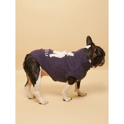 【CAT&DOG】ベビモコフレンチブルドッグ柄プルオーバー （NVY）｜詳細画像