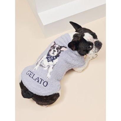 【CAT&DOG】ベビモコフレンチブルドッグ柄プルオーバー （NVY）｜詳細画像