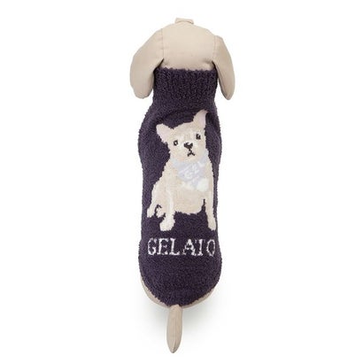 【CAT&DOG】ベビモコフレンチブルドッグ柄プルオーバー （NVY）｜詳細画像