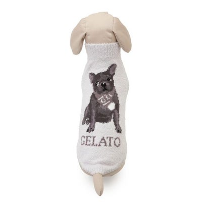 【CAT&DOG】ベビモコフレンチブルドッグ柄プルオーバー （NVY）｜詳細画像