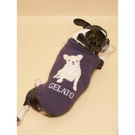 【CAT&DOG】ベビモコフレンチブルドッグ柄プルオーバー （NVY）