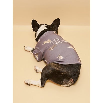 【CAT&DOG】フレンチブルドッグ柄カットソープルオーバー （NVY）｜詳細画像