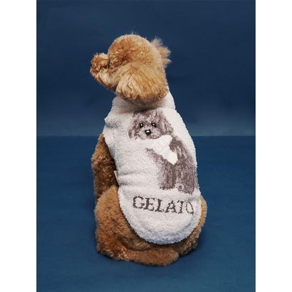 【CAT&DOG】ベビモコトイプードル柄プルオーバー （LGRY）｜詳細画像